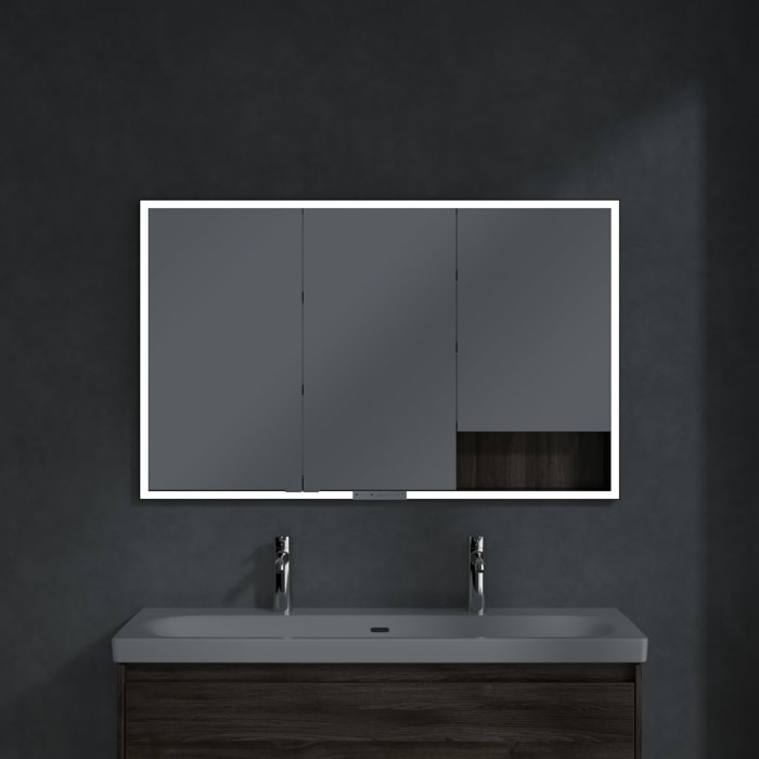 Villeroy & Boch My View+ Einbau-Spiegelschrank 120 x 75 cm