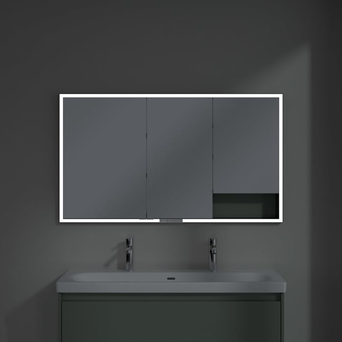 Villeroy & Boch My View+ Einbau-Spiegelschrank 130 x 75 cm