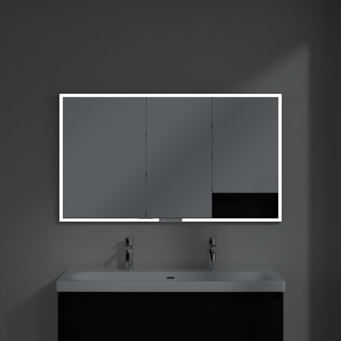 Villeroy & Boch My View+ Einbau-Spiegelschrank 130 x 75 cm