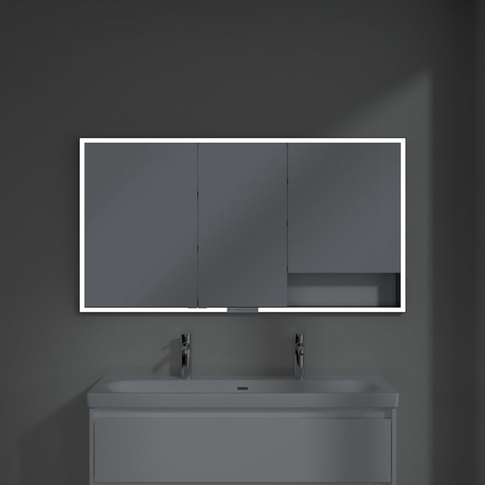 Villeroy & Boch My View+ Einbau-Spiegelschrank 140 x 75 cm