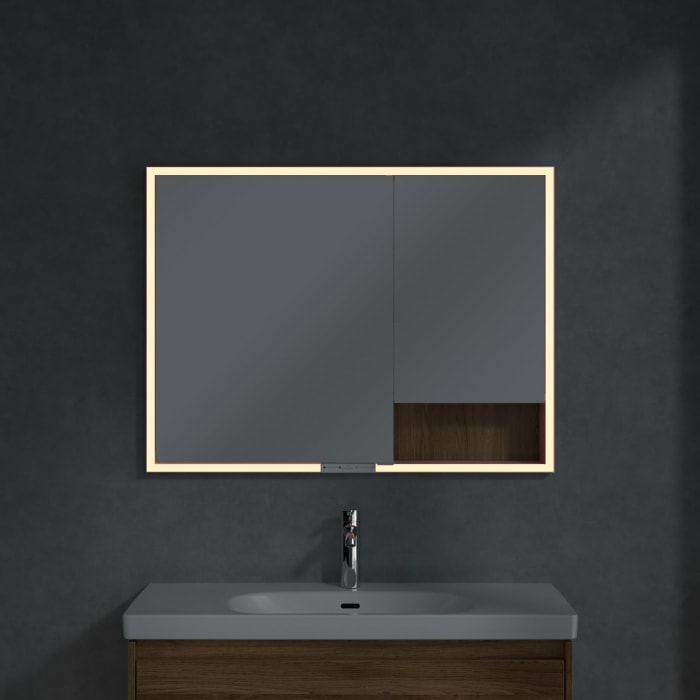 Villeroy & Boch My View+ Einbau-Spiegelschrank 100 x 75 cm