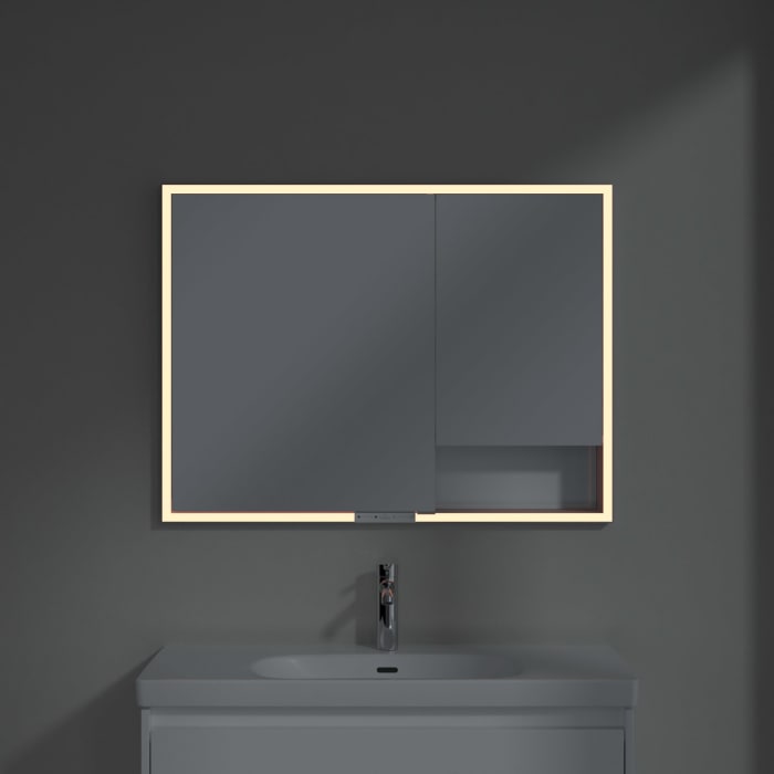 Villeroy & Boch My View+ Einbau-Spiegelschrank 100 x 75 cm