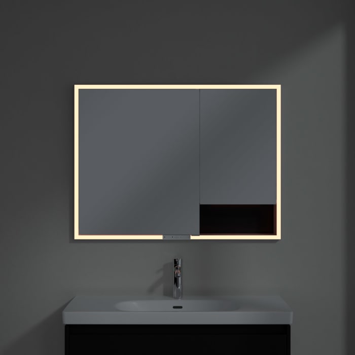 Villeroy & Boch My View+ Einbau-Spiegelschrank 100 x 75 cm