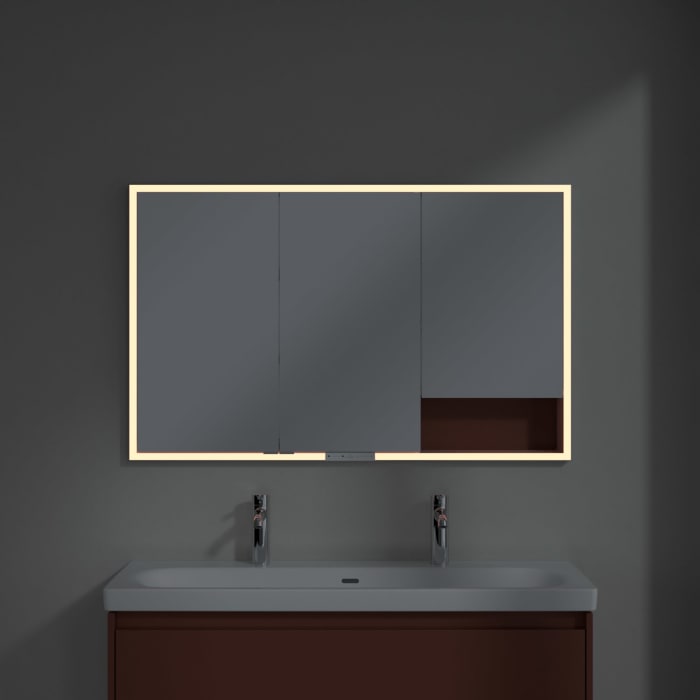 Villeroy & Boch My View+ Einbau-Spiegelschrank 120 x 75 cm