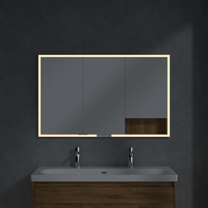 Villeroy & Boch My View+ Einbau-Spiegelschrank 120 x 75 cm