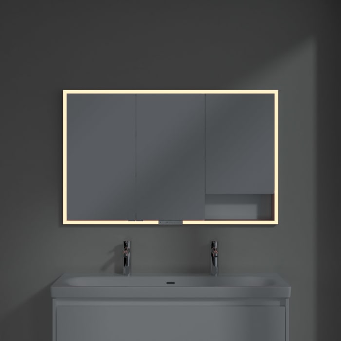 Villeroy & Boch My View+ Einbau-Spiegelschrank 120 x 75 cm