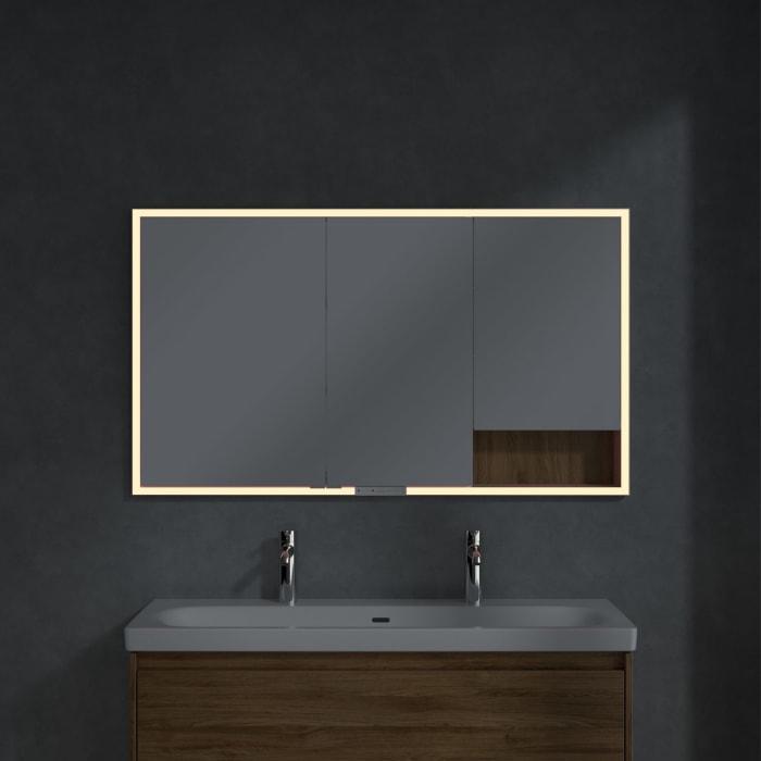 Villeroy & Boch My View+ Einbau-Spiegelschrank 130 x 75 cm