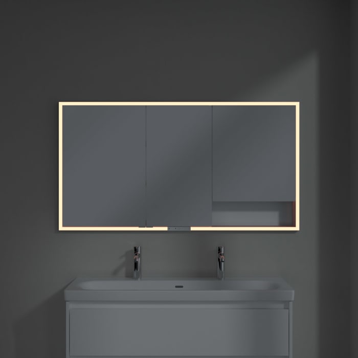 Villeroy & Boch My View+ Einbau-Spiegelschrank 140 x 75 cm