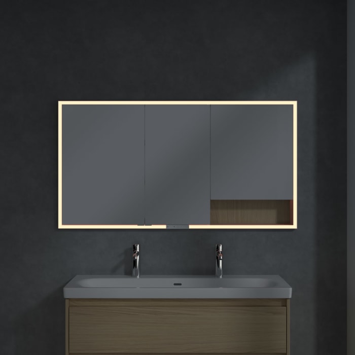 Villeroy & Boch My View+ Einbau-Spiegelschrank 140 x 75 cm