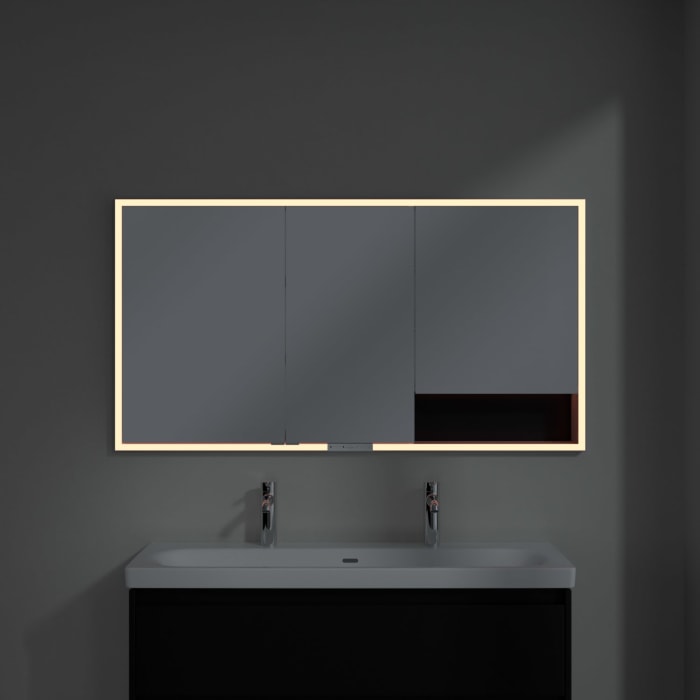 Villeroy & Boch My View+ Einbau-Spiegelschrank 140 x 75 cm