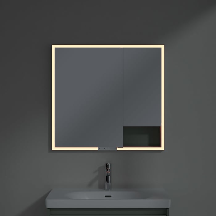 Villeroy & Boch My View+ Einbau-Spiegelschrank 80 x 75 cm