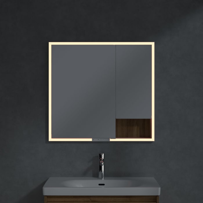 Villeroy & Boch My View+ Einbau-Spiegelschrank 80 x 75 cm