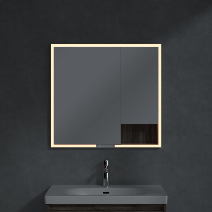 Villeroy & Boch My View+ Einbau-Spiegelschrank 80 x 75 cm