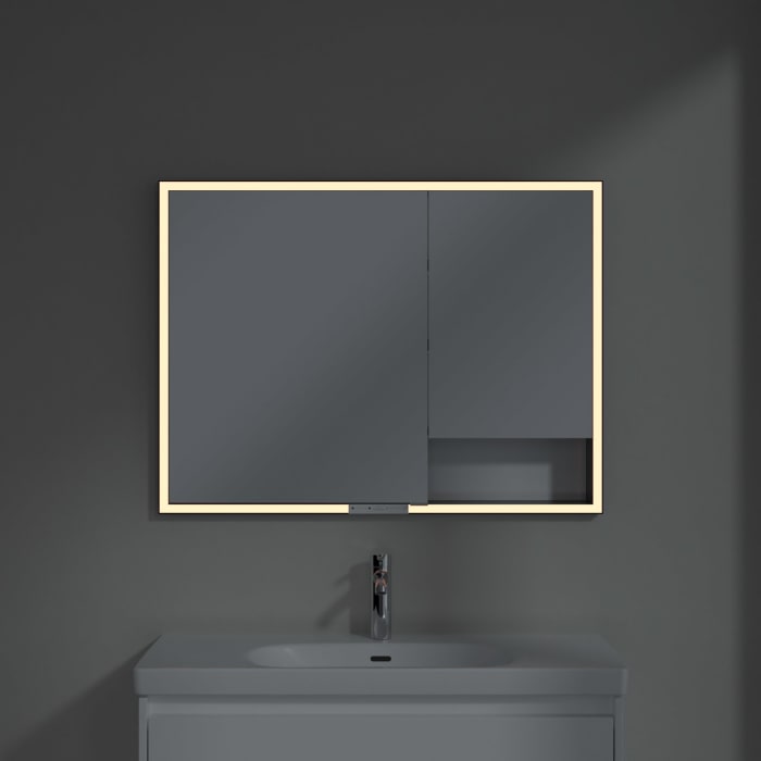 Villeroy & Boch My View+ Einbau-Spiegelschrank 100 x 75 cm