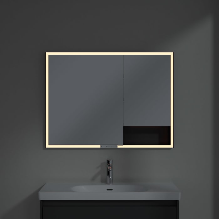 Villeroy & Boch My View+ Einbau-Spiegelschrank 100 x 75 cm