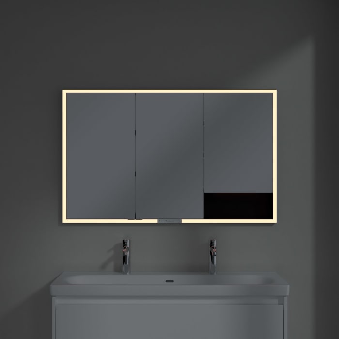 Villeroy & Boch My View+ Einbau-Spiegelschrank 120 x 75 cm