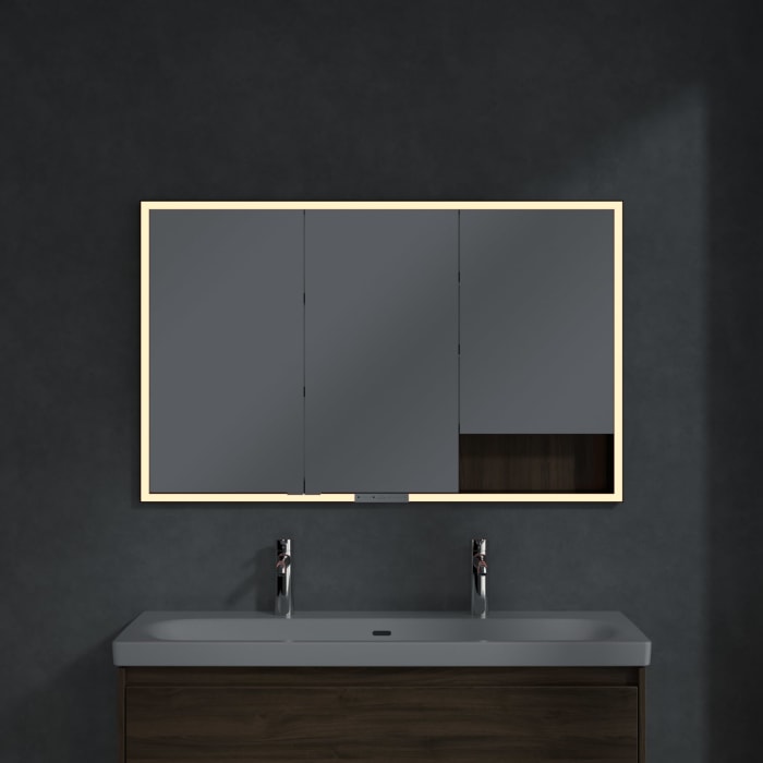 Villeroy & Boch My View+ Einbau-Spiegelschrank 120 x 75 cm