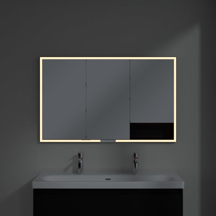 Villeroy & Boch My View+ Einbau-Spiegelschrank 120 x 75 cm