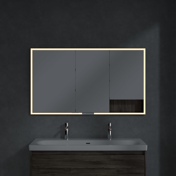 Villeroy & Boch My View+ Einbau-Spiegelschrank 130 x 75 cm