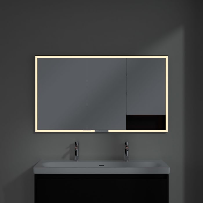 Villeroy & Boch My View+ Einbau-Spiegelschrank 130 x 75 cm