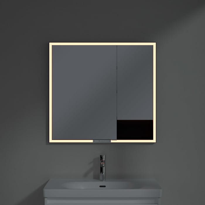 Villeroy & Boch My View+ Einbau-Spiegelschrank 80 x 75 cm