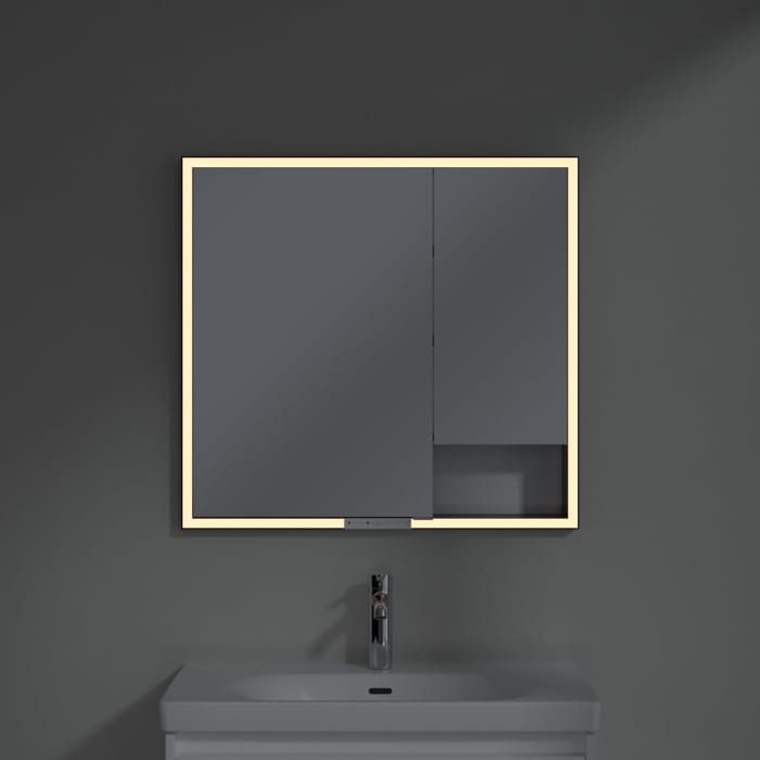 Villeroy & Boch My View+ Einbau-Spiegelschrank 80 x 75 cm