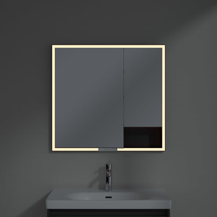 Villeroy & Boch My View+ Einbau-Spiegelschrank 80 x 75 cm