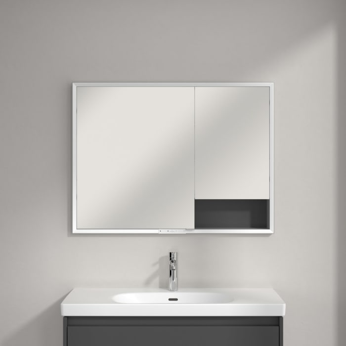 Villeroy & Boch My View+ Einbau-Spiegelschrank 100 x 75 cm