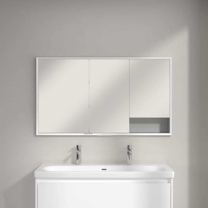 Villeroy & Boch My View+ Einbau-Spiegelschrank 130 x 75 cm