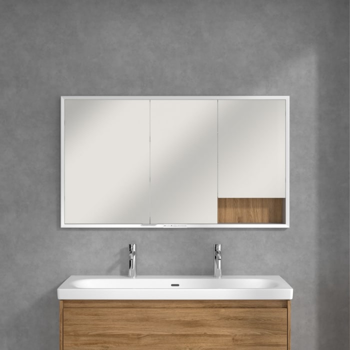 Villeroy & Boch My View+ Einbau-Spiegelschrank 130 x 75 cm