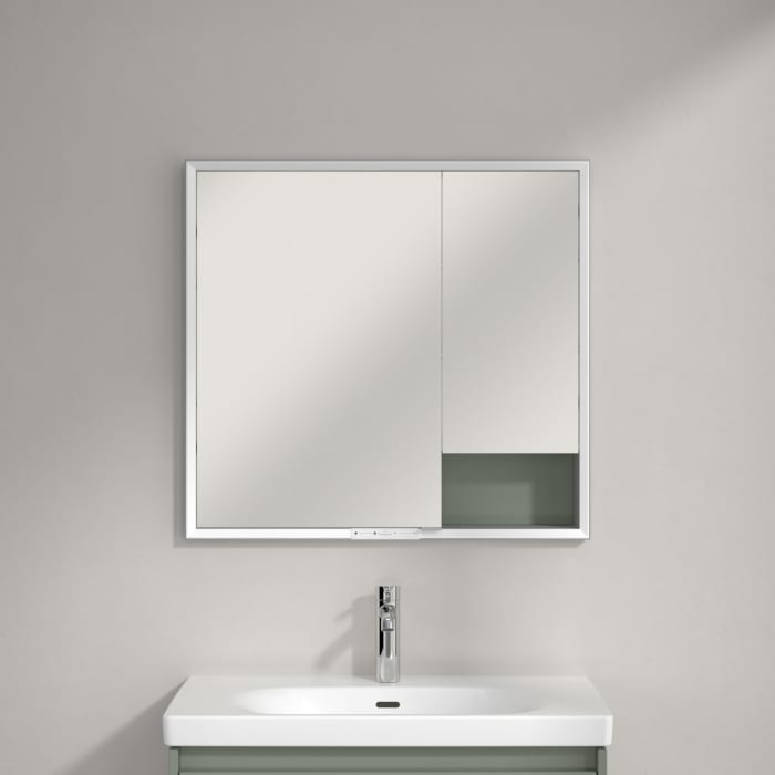 Villeroy & Boch My View+ Einbau-Spiegelschrank 80 x 75 cm