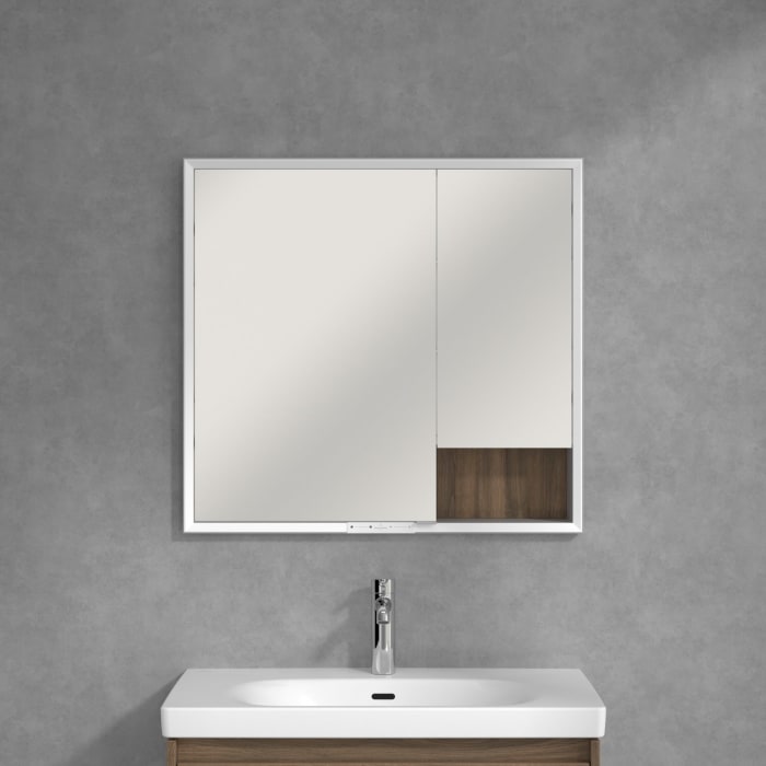 Villeroy & Boch My View+ Einbau-Spiegelschrank 80 x 75 cm