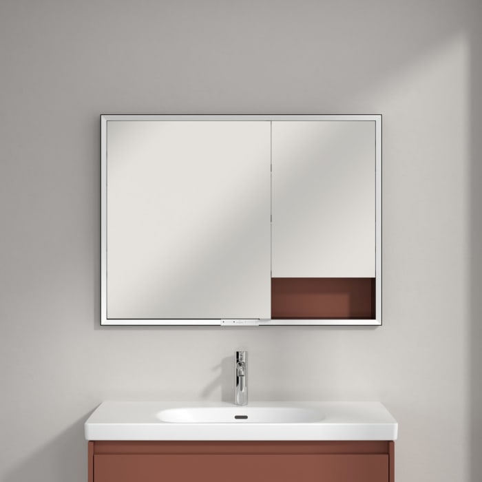 Villeroy & Boch My View+ Einbau-Spiegelschrank 100 x 75 cm