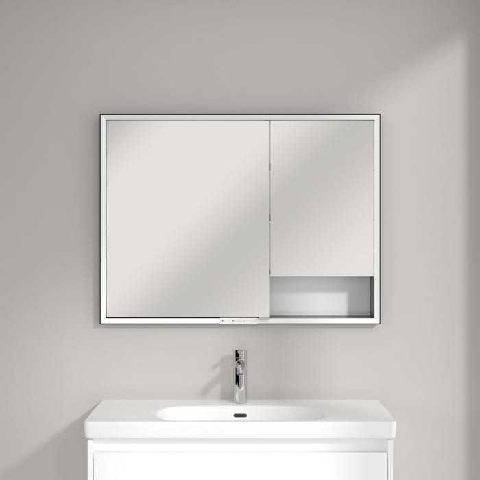 Villeroy & Boch My View+ Einbau-Spiegelschrank 100 x 75 cm