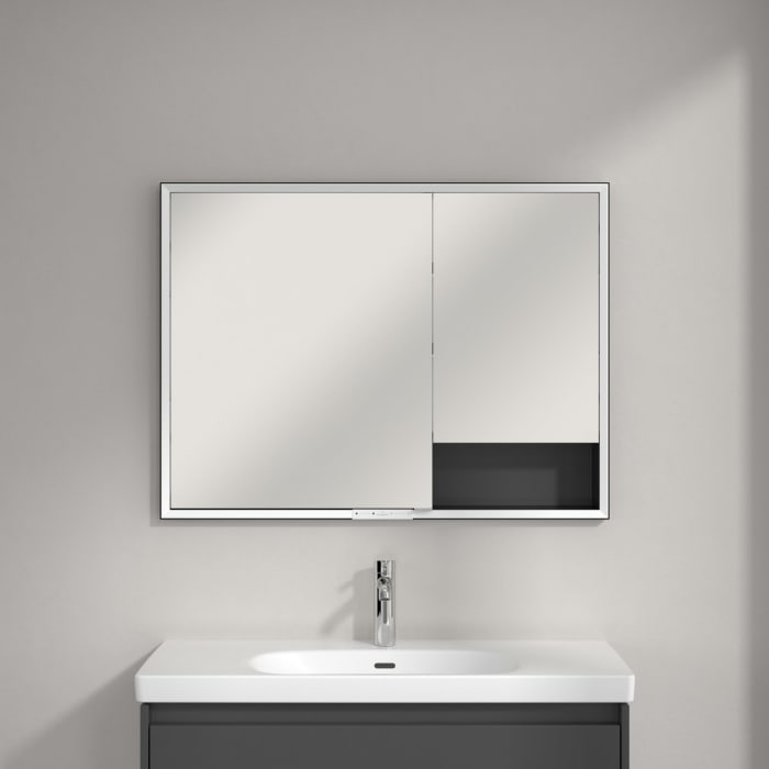 Villeroy & Boch My View+ Einbau-Spiegelschrank 100 x 75 cm