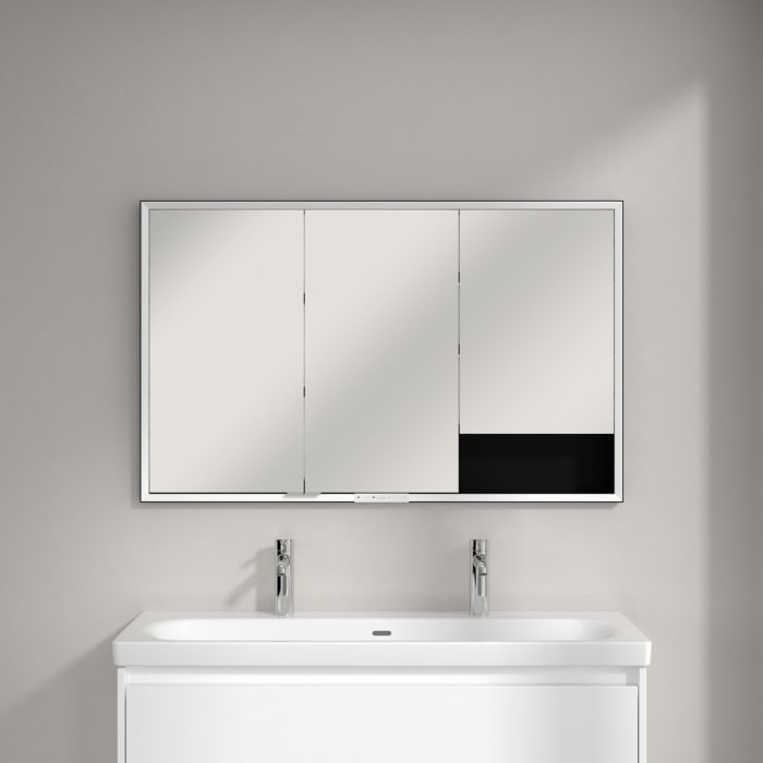 Villeroy & Boch My View+ Einbau-Spiegelschrank 120 x 75 cm