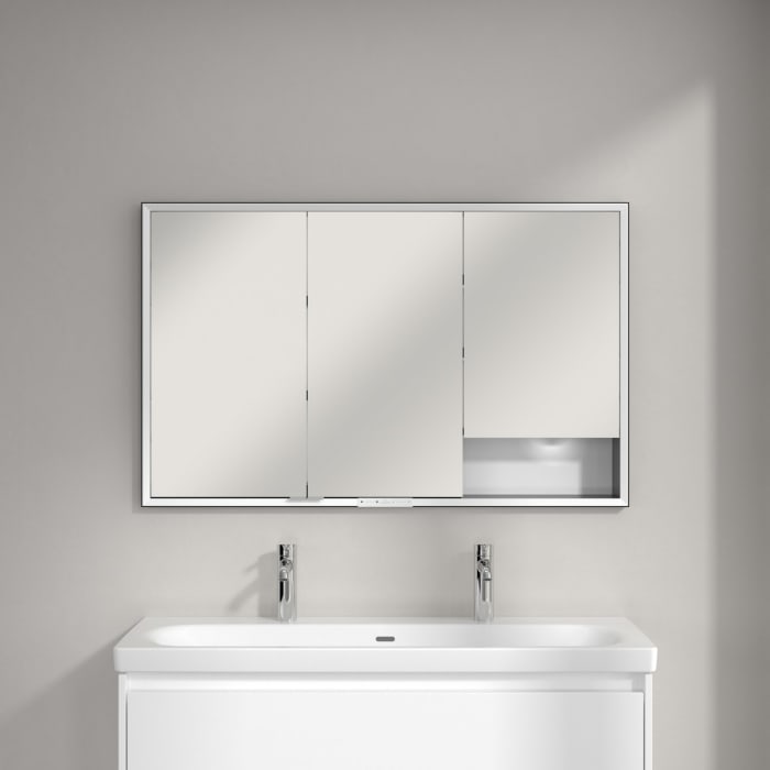 Villeroy & Boch My View+ Einbau-Spiegelschrank 120 x 75 cm