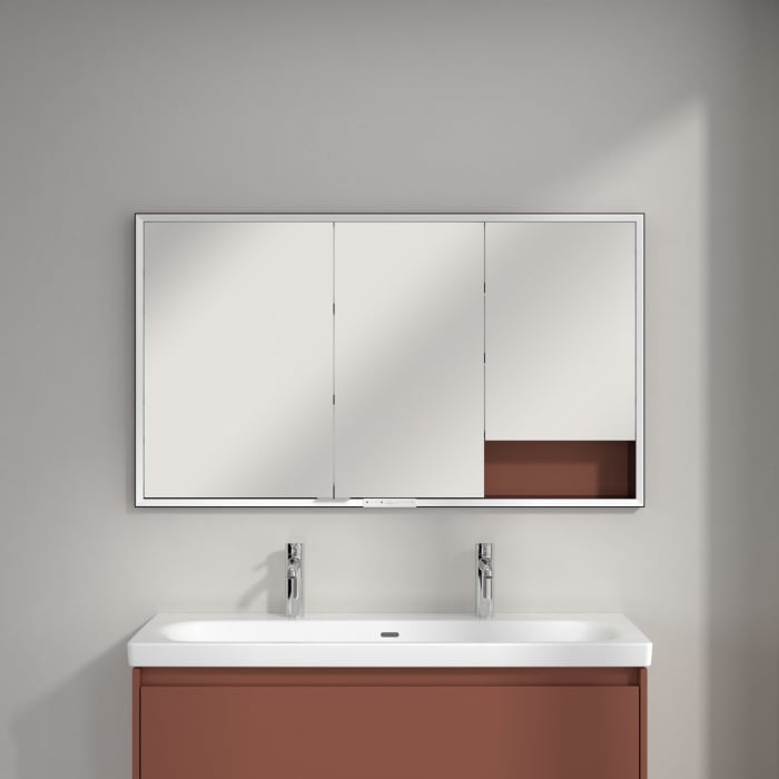 Villeroy & Boch My View+ Einbau-Spiegelschrank 130 x 75 cm