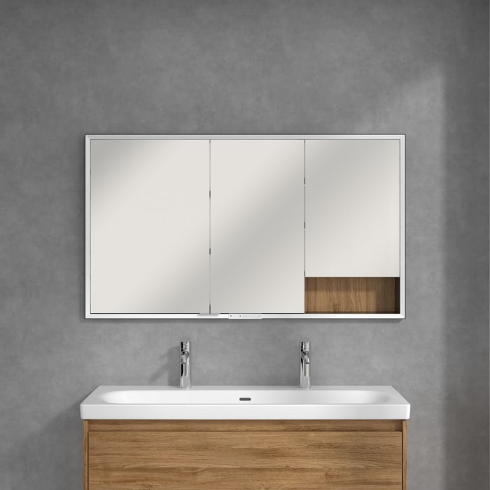 Villeroy & Boch My View+ Einbau-Spiegelschrank 130 x 75 cm