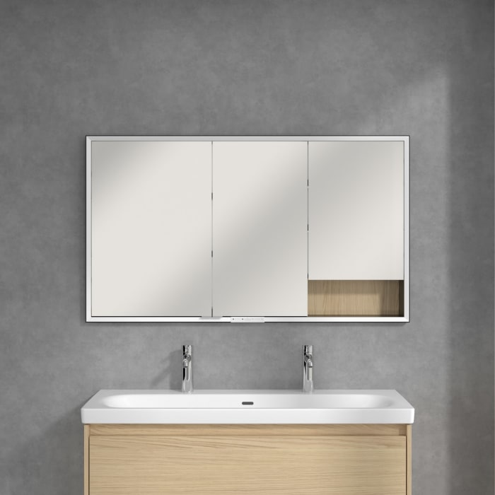 Villeroy & Boch My View+ Einbau-Spiegelschrank 130 x 75 cm