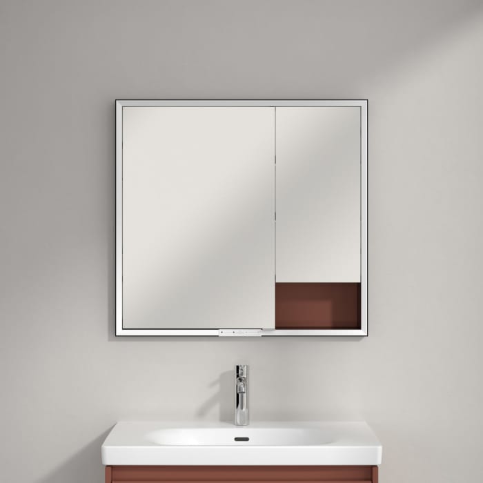 Villeroy & Boch My View+ Einbau-Spiegelschrank 80 x 75 cm