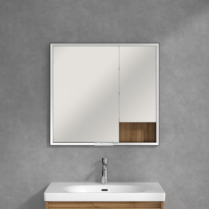 Villeroy & Boch My View+ Einbau-Spiegelschrank 80 x 75 cm