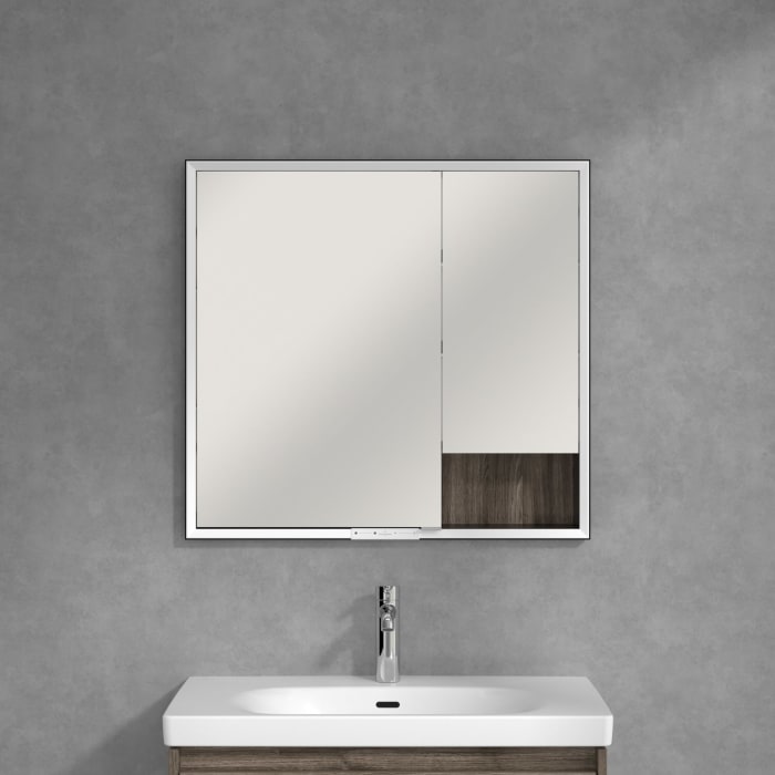 Villeroy & Boch My View+ Einbau-Spiegelschrank 80 x 75 cm