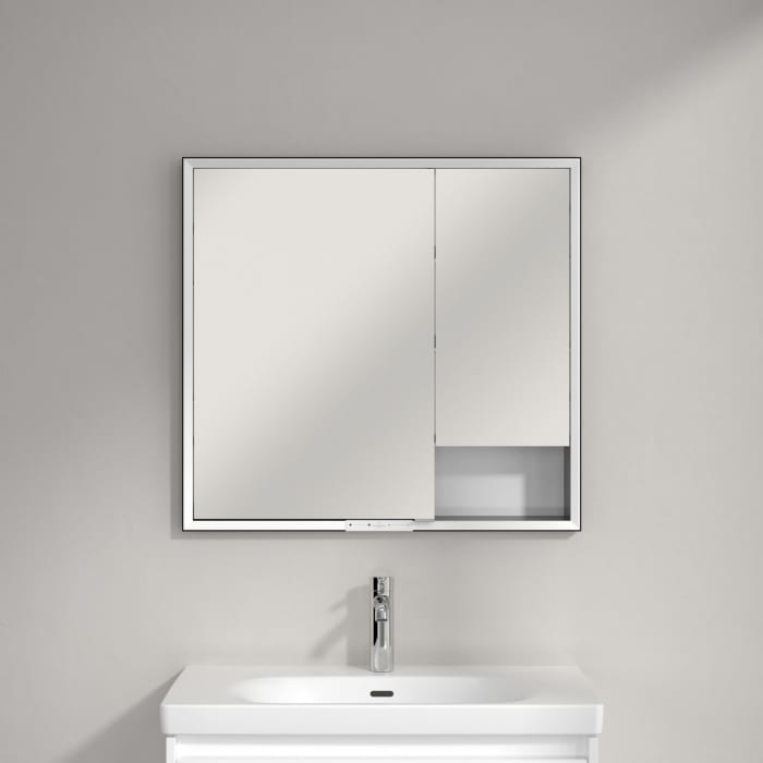 Villeroy & Boch My View+ Einbau-Spiegelschrank 80 x 75 cm