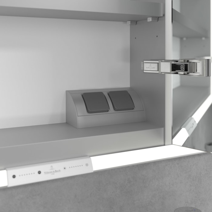 Villeroy & Boch My View+ Einbau-Spiegelschrank 130 x 75 cm