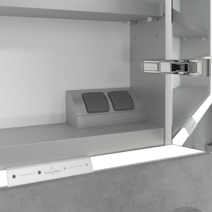 Villeroy & Boch My View+ Einbau-Spiegelschrank 130 x 75 cm