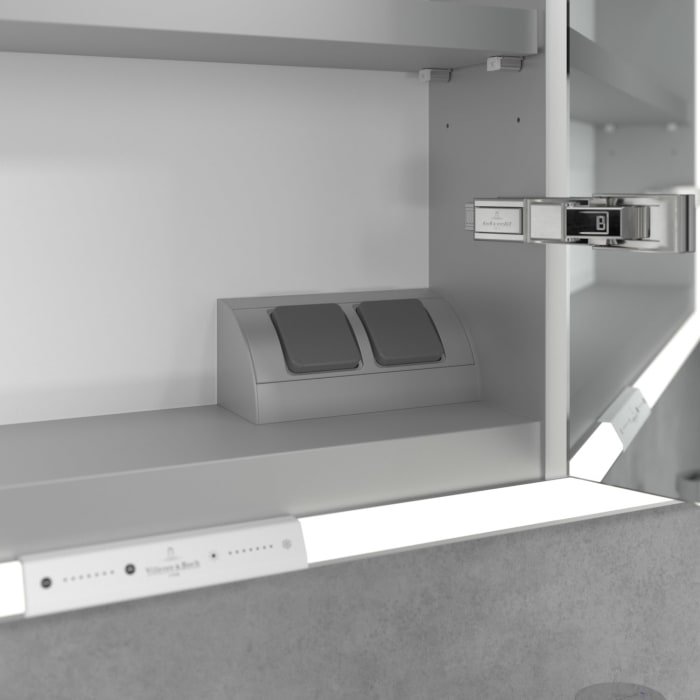 Villeroy & Boch My View+ Einbau-Spiegelschrank 130 x 75 cm