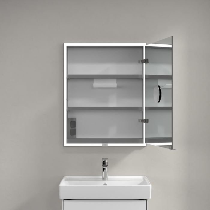 Villeroy & Boch My View Now Einbau-Spiegelschrank 60 cm, 1 Tür Anschlag rechts, Smart Home fähig