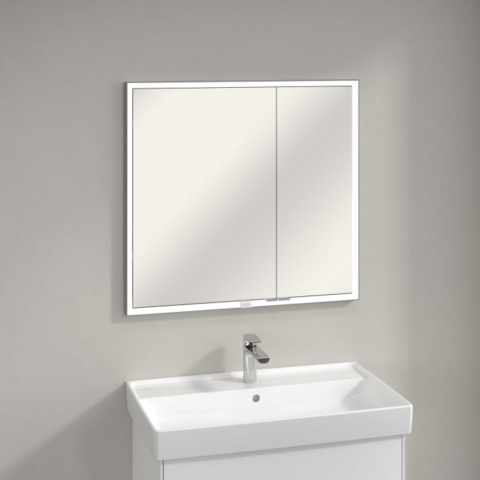 Villeroy & Boch My View Now Einbau-Spiegelschrank 80 cm, 2 Türen, Smart Home fähig