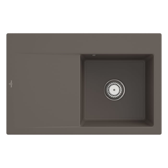 Villeroy & Boch Subway Style 45 Einbauspüle, Ablaufgarnitur mit Handbetätigung, Becken rechts